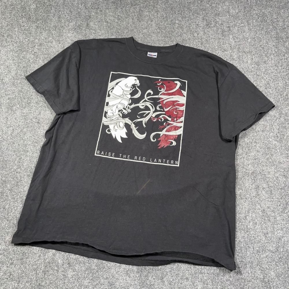 VTG Rare Jerzees Raise the Red Lantern T-Shirt Mens 2XL Graphic Heavyweight